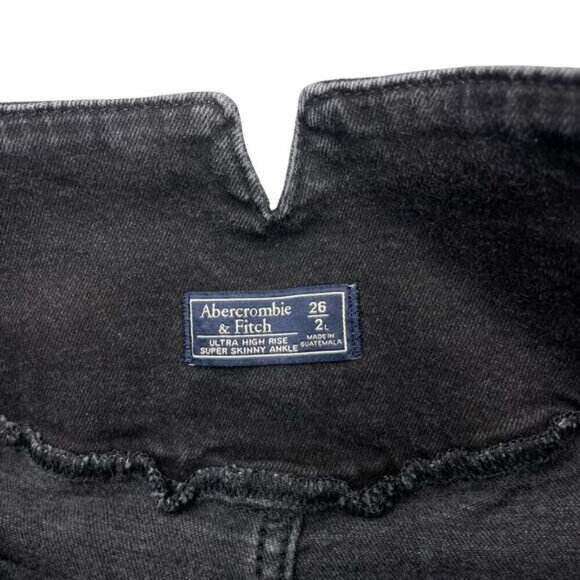 ABERCROMBIE & FITCH Ultra High Rise Super Skinny Ankle Sz 26 - Picture 5 of 6